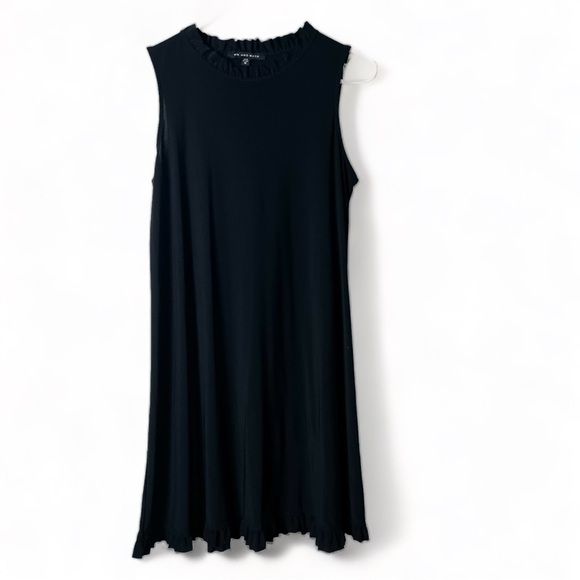 Nick & Nash - Black Tank Sheath Dress with Ruffle Collar - Sz. M - Picture 1 of 6